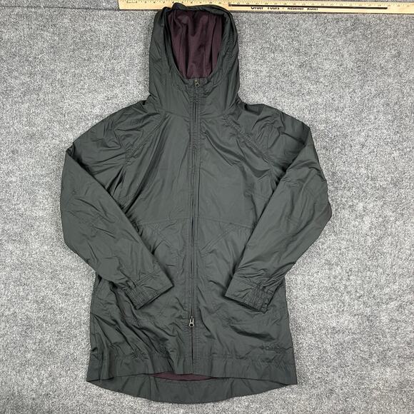 Columbia Jackets & Blazers - Columbia Jacket Womens Size‎ M Black Hooded Full Zip Lightweight Outdoor Layer